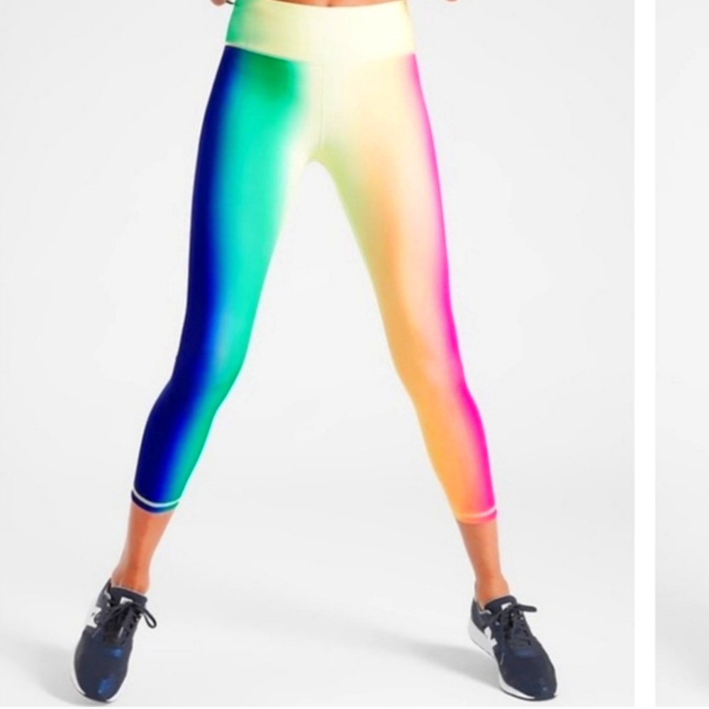 ATHLETA contender live rainbow ombre tights